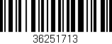 Código de barras (EAN, GTIN, SKU, ISBN): '36251713'