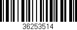 Código de barras (EAN, GTIN, SKU, ISBN): '36253514'