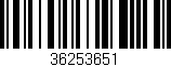 Código de barras (EAN, GTIN, SKU, ISBN): '36253651'