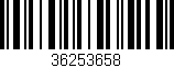 Código de barras (EAN, GTIN, SKU, ISBN): '36253658'