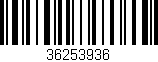 Código de barras (EAN, GTIN, SKU, ISBN): '36253936'