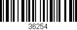 Código de barras (EAN, GTIN, SKU, ISBN): '36254'
