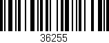 Código de barras (EAN, GTIN, SKU, ISBN): '36255'