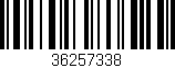 Código de barras (EAN, GTIN, SKU, ISBN): '36257338'