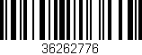 Código de barras (EAN, GTIN, SKU, ISBN): '36262776'