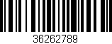 Código de barras (EAN, GTIN, SKU, ISBN): '36262789'