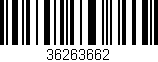 Código de barras (EAN, GTIN, SKU, ISBN): '36263662'