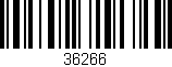 Código de barras (EAN, GTIN, SKU, ISBN): '36266'