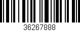 Código de barras (EAN, GTIN, SKU, ISBN): '36267888'