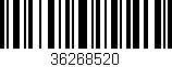 Código de barras (EAN, GTIN, SKU, ISBN): '36268520'