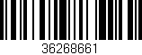 Código de barras (EAN, GTIN, SKU, ISBN): '36268661'