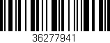 Código de barras (EAN, GTIN, SKU, ISBN): '36277941'