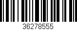 Código de barras (EAN, GTIN, SKU, ISBN): '36278555'