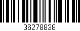 Código de barras (EAN, GTIN, SKU, ISBN): '36278838'