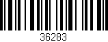 Código de barras (EAN, GTIN, SKU, ISBN): '36283'