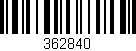 Código de barras (EAN, GTIN, SKU, ISBN): '362840'