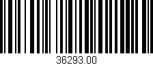 Código de barras (EAN, GTIN, SKU, ISBN): '36293.00'