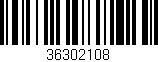 Código de barras (EAN, GTIN, SKU, ISBN): '36302108'