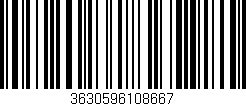 Código de barras (EAN, GTIN, SKU, ISBN): '3630596108667'