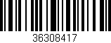 Código de barras (EAN, GTIN, SKU, ISBN): '36308417'