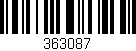 Código de barras (EAN, GTIN, SKU, ISBN): '363087'