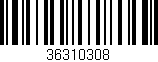 Código de barras (EAN, GTIN, SKU, ISBN): '36310308'