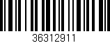 Código de barras (EAN, GTIN, SKU, ISBN): '36312911'