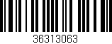 Código de barras (EAN, GTIN, SKU, ISBN): '36313063'