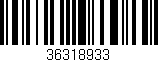 Código de barras (EAN, GTIN, SKU, ISBN): '36318933'