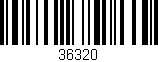 Código de barras (EAN, GTIN, SKU, ISBN): '36320'