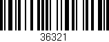 Código de barras (EAN, GTIN, SKU, ISBN): '36321'