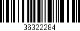 Código de barras (EAN, GTIN, SKU, ISBN): '36322284'