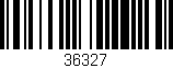 Código de barras (EAN, GTIN, SKU, ISBN): '36327'