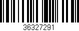 Código de barras (EAN, GTIN, SKU, ISBN): '36327291'