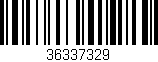 Código de barras (EAN, GTIN, SKU, ISBN): '36337329'