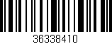 Código de barras (EAN, GTIN, SKU, ISBN): '36338410'