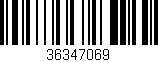 Código de barras (EAN, GTIN, SKU, ISBN): '36347069'