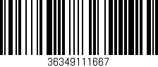 Código de barras (EAN, GTIN, SKU, ISBN): '36349111667'