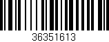 Código de barras (EAN, GTIN, SKU, ISBN): '36351613'