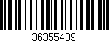 Código de barras (EAN, GTIN, SKU, ISBN): '36355439'