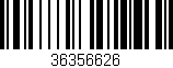 Código de barras (EAN, GTIN, SKU, ISBN): '36356626'