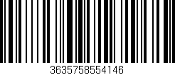 Código de barras (EAN, GTIN, SKU, ISBN): '3635758554146'