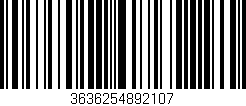 Código de barras (EAN, GTIN, SKU, ISBN): '3636254892107'