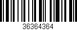 Código de barras (EAN, GTIN, SKU, ISBN): '36364364'