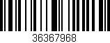 Código de barras (EAN, GTIN, SKU, ISBN): '36367968'