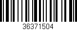 Código de barras (EAN, GTIN, SKU, ISBN): '36371504'