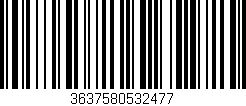Código de barras (EAN, GTIN, SKU, ISBN): '3637580532477'