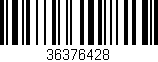 Código de barras (EAN, GTIN, SKU, ISBN): '36376428'
