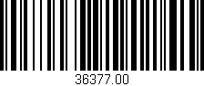 Código de barras (EAN, GTIN, SKU, ISBN): '36377.00'