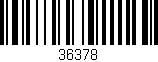 Código de barras (EAN, GTIN, SKU, ISBN): '36378'